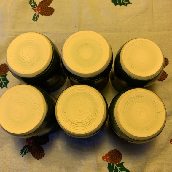 Decanter & 6 Pottery Drinking Vessels - Picture 3 of 11